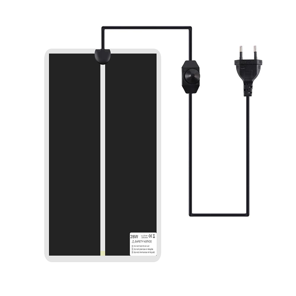 tapis chauffant terrarium avec thermostat 28w 60cm
