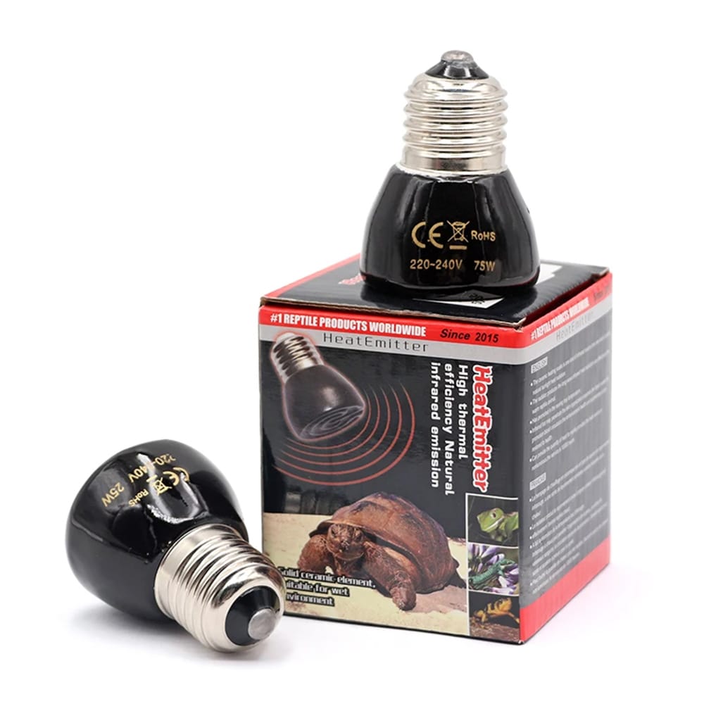 lampe chauffante infrarouge terrarium en ceramique 25w 50w 75w 100w 1