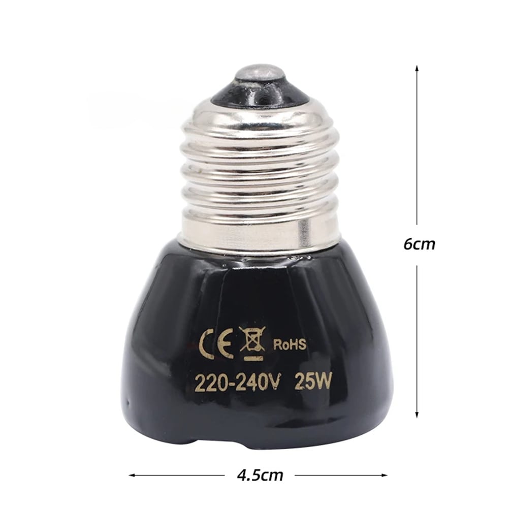 lampe chauffante infrarouge terrarium en ceramique 25w 50w 75w 100w 4