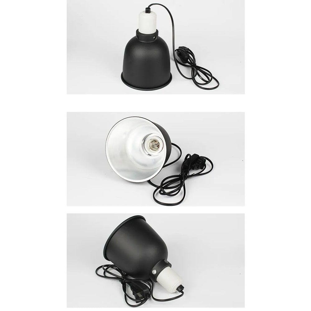 support ampoule chauffante terrarium reflechissant elegant 2