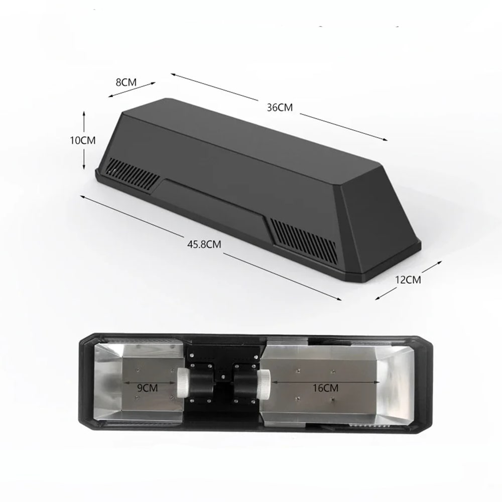 support double lampe terrarium abat jour design haute reflexion ceramique 4